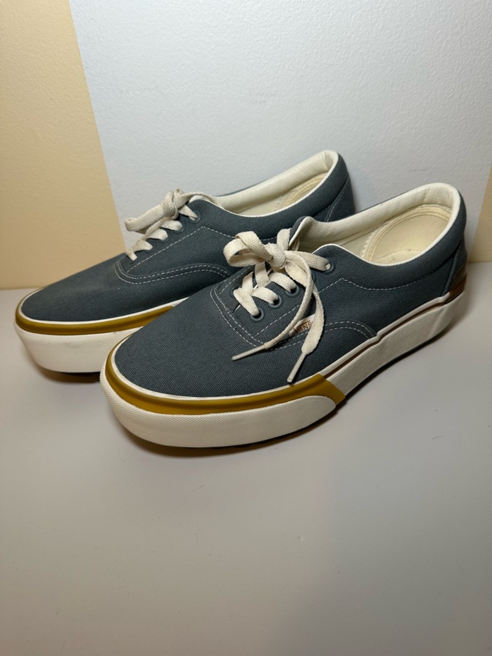Vans Era Stacked Stormy Weather Blue Platform Shoes